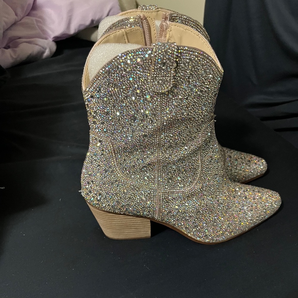Betty Johnson bedazzled boots